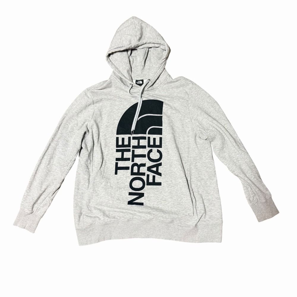 The North Face Women's XL Gray Lightweight Logo Pullover Hoodie Sweatshirt